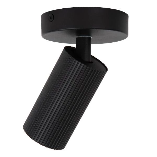 Lucide CLUBS - Ceiling spotlight - 1xGU10 - Black - detail 1